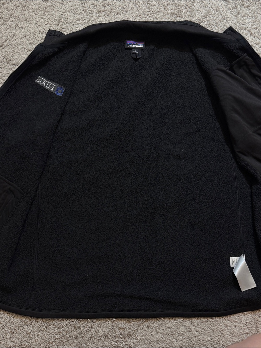 Patagonia Black Mens Better Sweater Full Zip Fleece Vest size XL - Picture 3 of 9